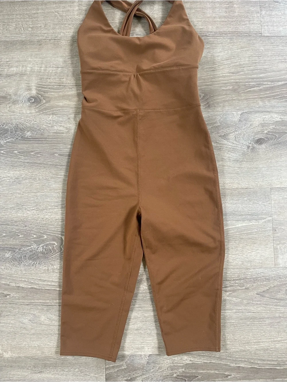Alo jumpsuit espresso size small worn once in excellent perfect condition
